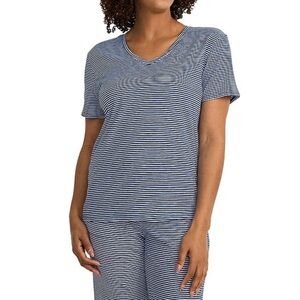 Jockey Women’s Blue Striped Shirt